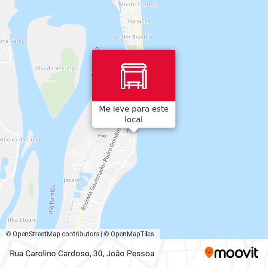 Rua Carolino Cardoso, 30 mapa