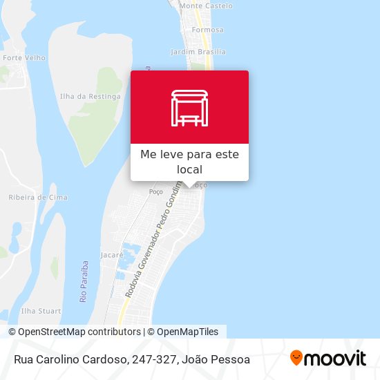 Rua Carolino Cardoso, 247-327 mapa