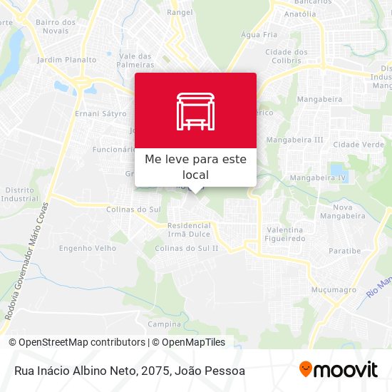 Rua Inácio Albino Neto, 2075 mapa