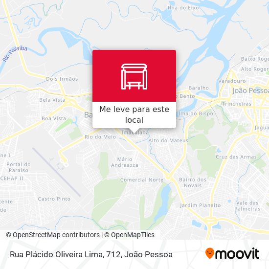 Rua Plácido Oliveira Lima, 712 mapa