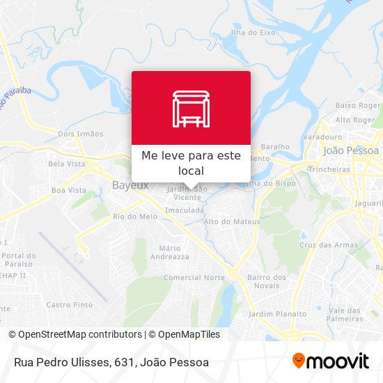Rua Pedro Ulisses, 631 mapa