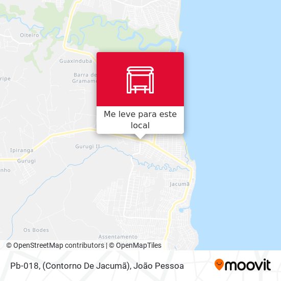 Pb-018, (Contorno De Jacumã) mapa