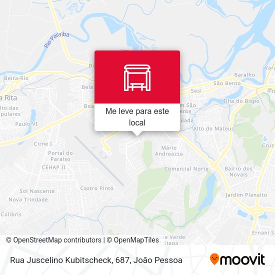 Rua Juscelino Kubitscheck, 687 mapa