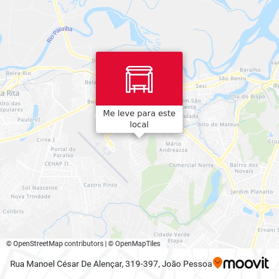 Rua Manoel César De Alençar, 319-397 mapa
