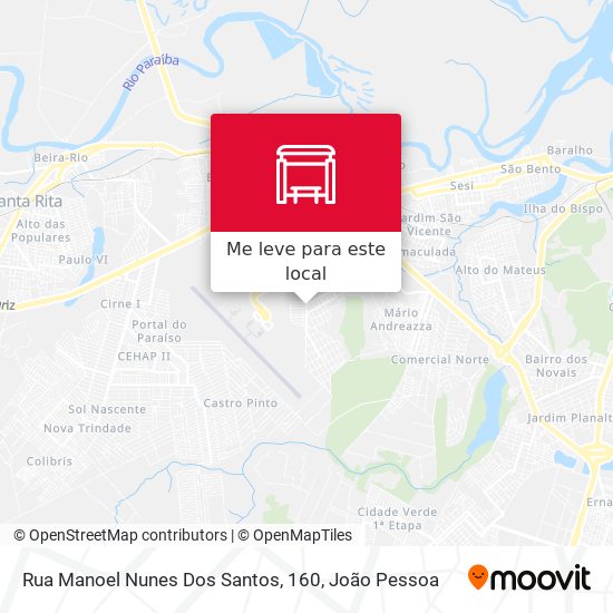 Rua Manoel Nunes Dos Santos, 160 mapa