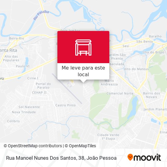 Rua Manoel Nunes Dos Santos, 38 mapa