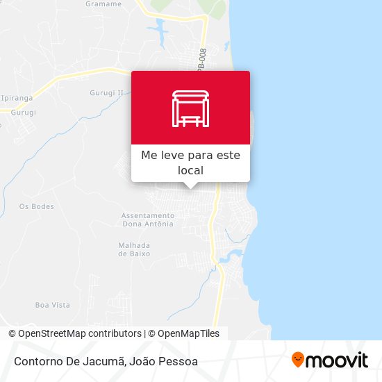Contorno De Jacumã mapa