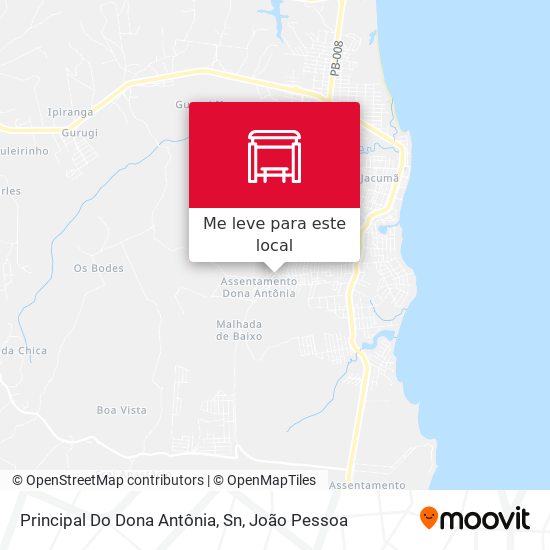 Principal Do Dona Antônia, Sn mapa