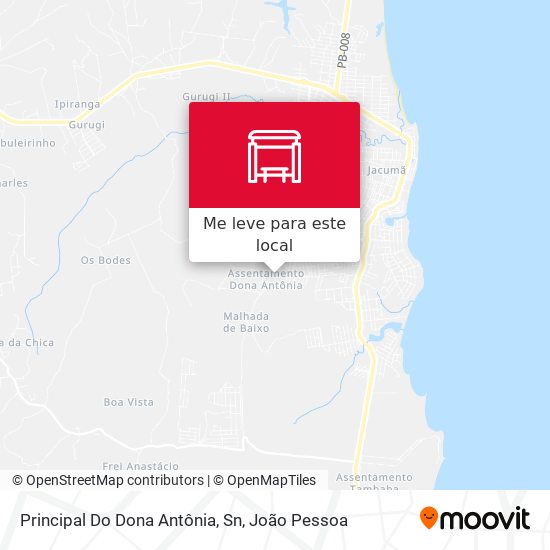 Principal Do Dona Antônia, Sn mapa