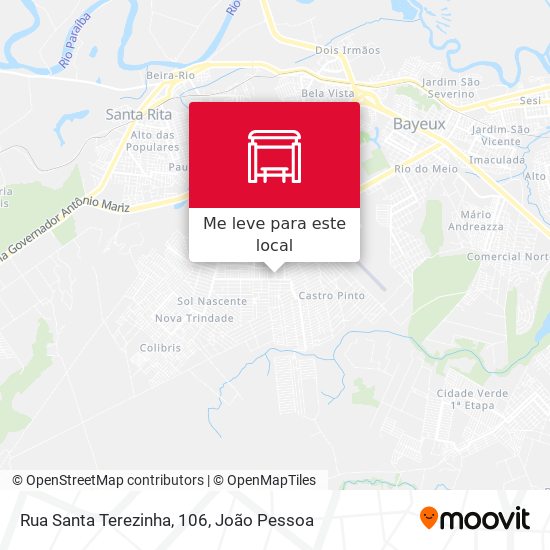 Rua Santa Terezinha, 106 mapa