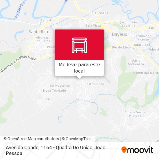 Avenida Conde, 1164 - Quadra Do União mapa
