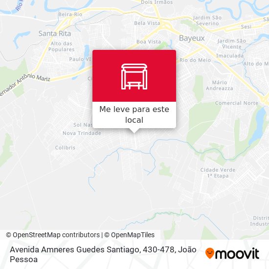 Avenida Amneres Guedes Santiago, 430-478 mapa