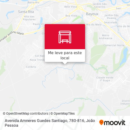 Avenida Amneres Guedes Santiago, 780-816 mapa
