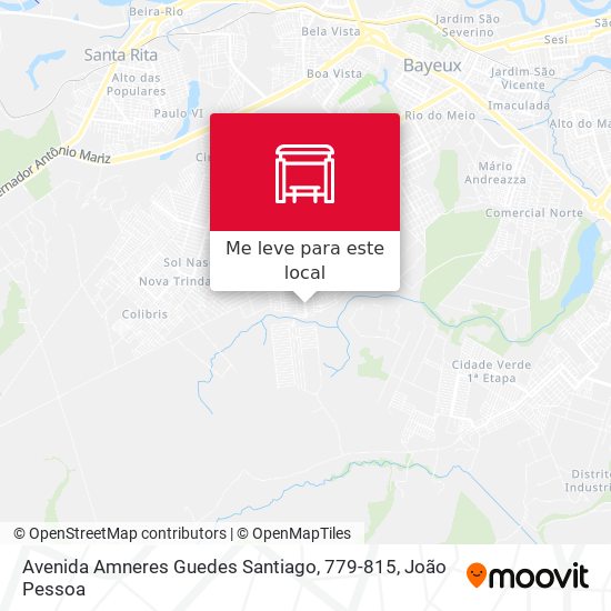 Avenida Amneres Guedes Santiago, 779-815 mapa
