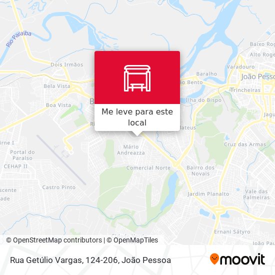 Rua Getúlio Vargas, 124-206 mapa