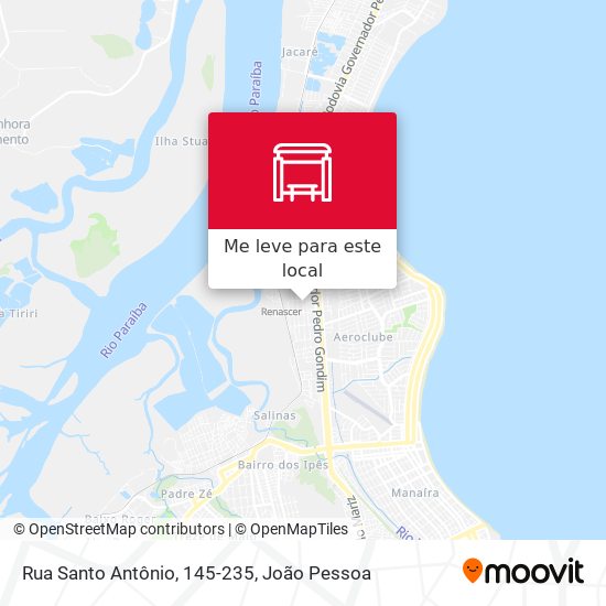 Rua Santo Antônio, 145-235 mapa