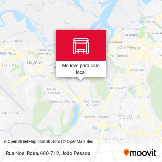 Rua Noel Rosa, 680-712 mapa