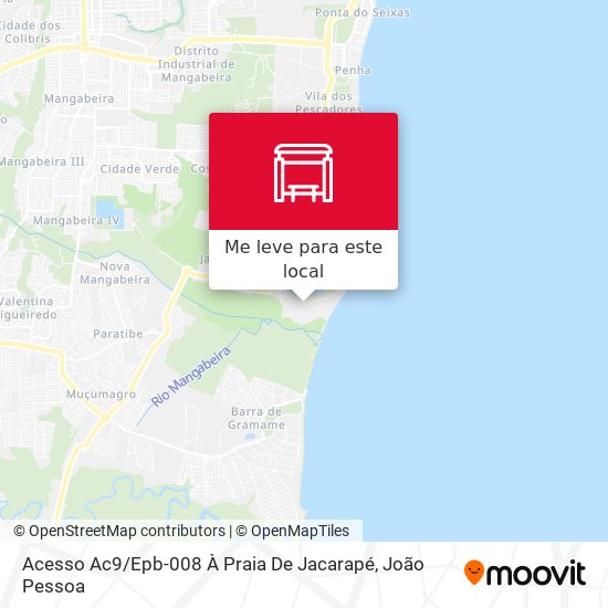 Acesso Ac9 / Epb-008 À Praia De Jacarapé mapa