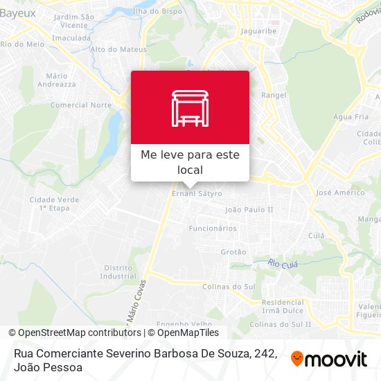 Rua Comerciante Severino Barbosa De Souza, 242 mapa