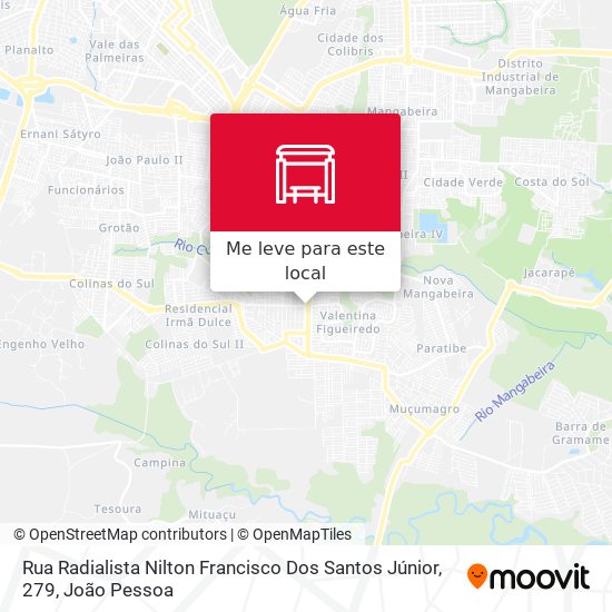 Rua Radialista Nilton Francisco Dos Santos Júnior, 279 mapa