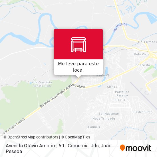 Avenida Otávio Amorim, 60 | Comercial Jds mapa