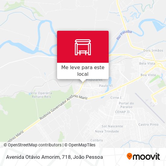 Avenida Otávio Amorim, 718 mapa