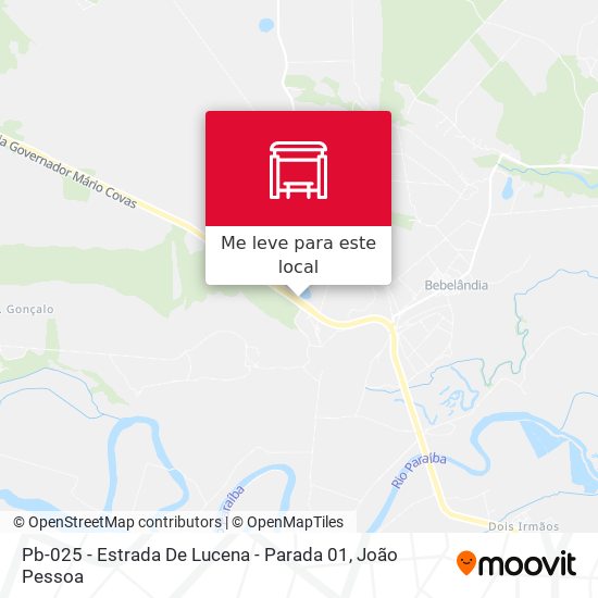 Pb-025 - Estrada De Lucena - Parada 01 mapa
