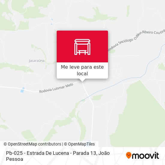 Pb-025 - Estrada De Lucena - Parada 13 mapa