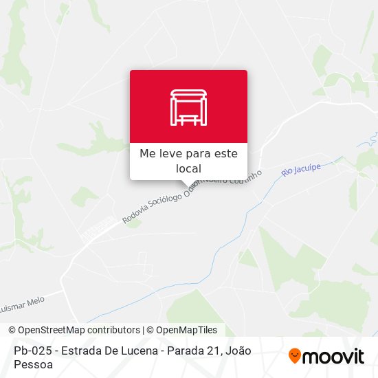 Pb-025 - Estrada De Lucena - Parada 21 mapa