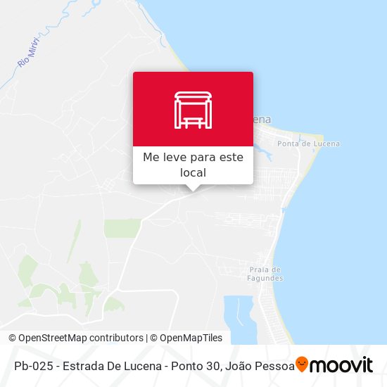 Pb-025 - Estrada De Lucena - Ponto 30 mapa