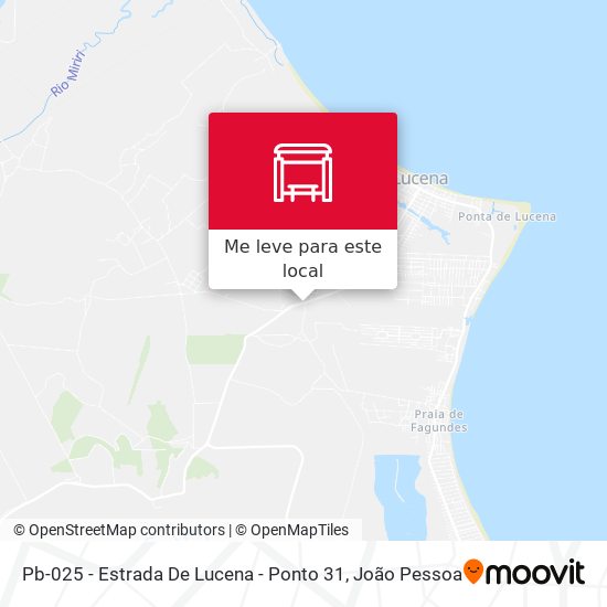 Pb-025 - Estrada De Lucena - Ponto 31 mapa