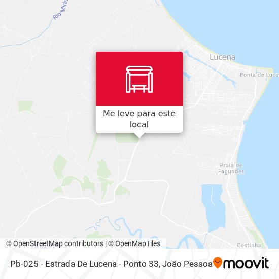 Pb-025 - Estrada De Lucena - Ponto 33 mapa