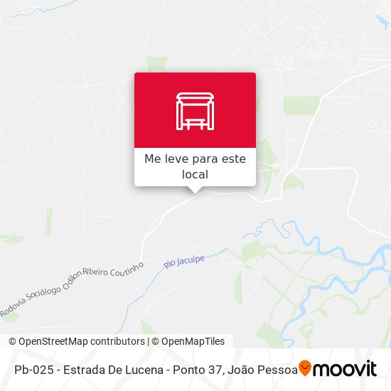 Pb-025 - Estrada De Lucena - Ponto 37 mapa