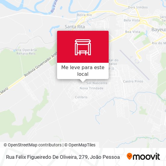 Rua Félix Figueiredo De Oliveira, 279 mapa