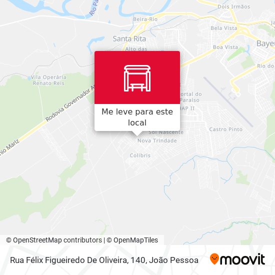 Rua Félix Figueiredo De Oliveira, 140 mapa