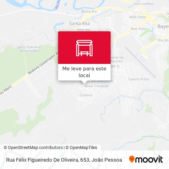 Rua Félix Figueiredo De Oliveira, 653 mapa