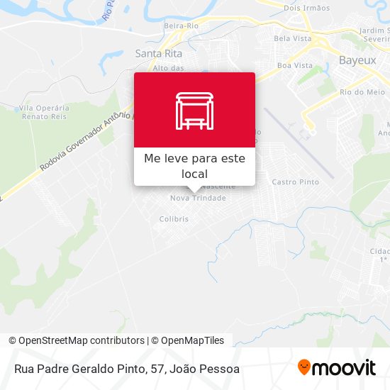 Rua Padre Geraldo Pinto, 57 mapa