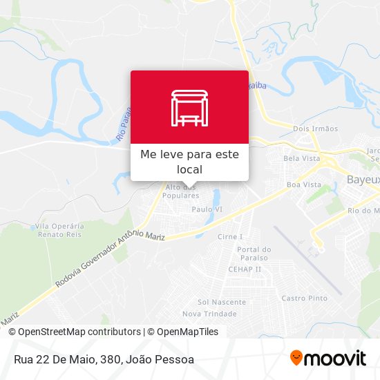 Rua 22 De Maio, 380 mapa