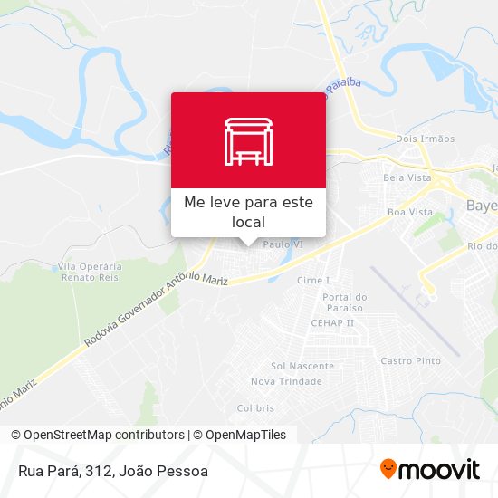 Rua Pará, 312 mapa