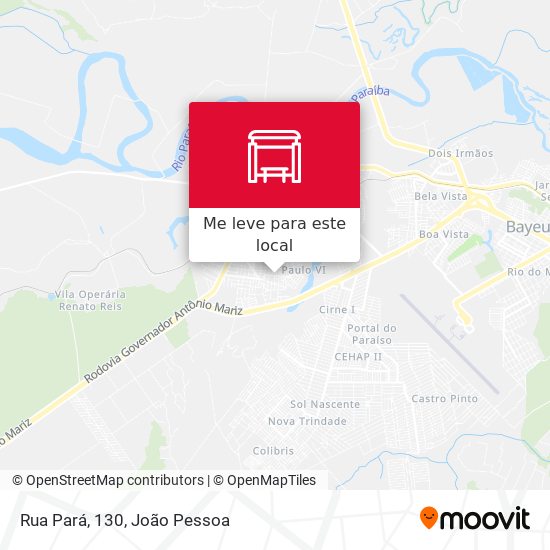 Rua Pará, 130 mapa