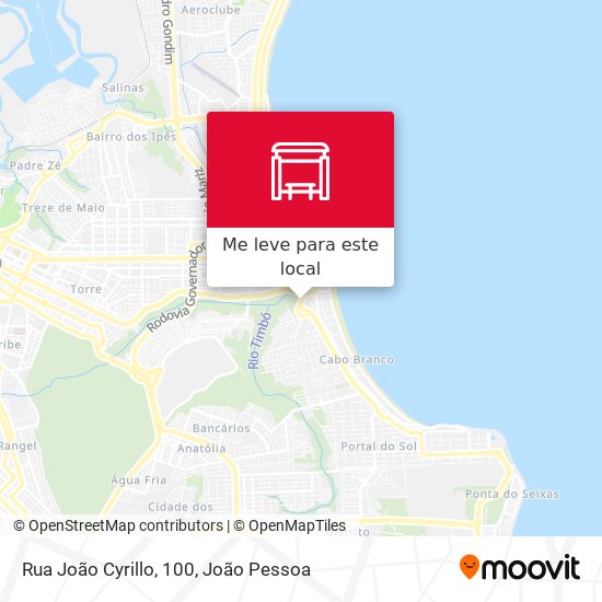 Rua João Cyrillo, 100 mapa