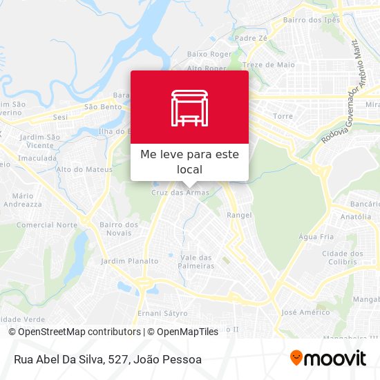 Rua Abel Da Silva, 527 mapa