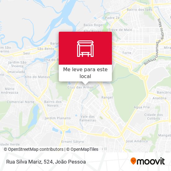 Rua Silva Mariz, 524 mapa