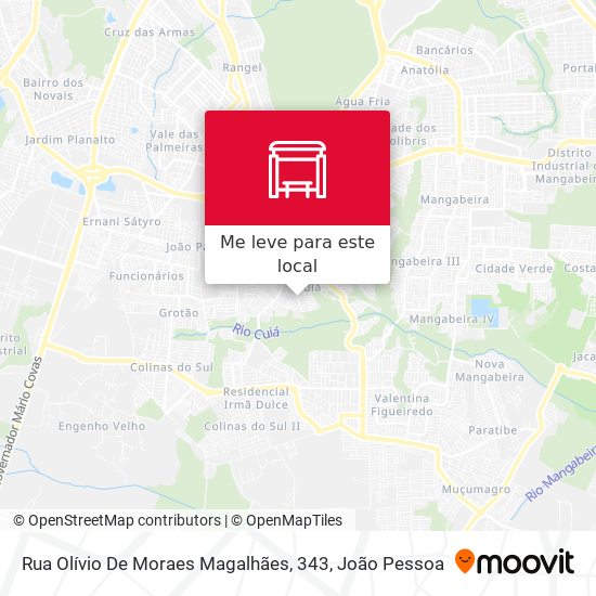 Rua Olívio De Moraes Magalhães, 343 mapa