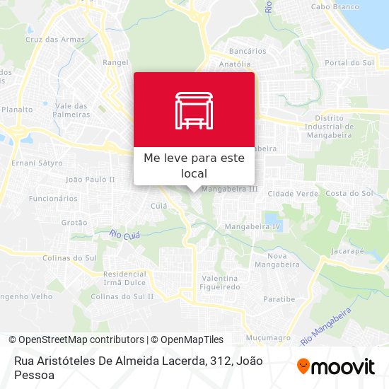 Rua Aristóteles De Almeida Lacerda, 312 mapa