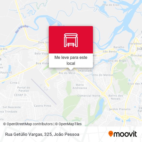 Rua Getúlio Vargas, 325 mapa