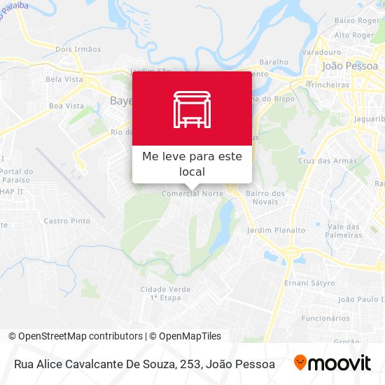 Rua Alice Cavalcante De Souza, 253 mapa