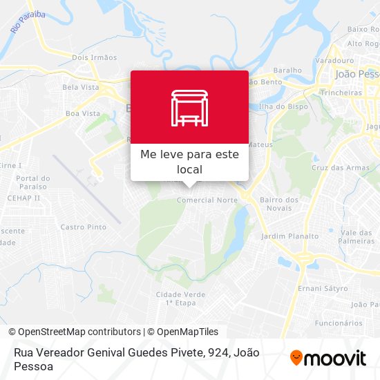 Rua Vereador Genival Guedes Pivete, 924 mapa