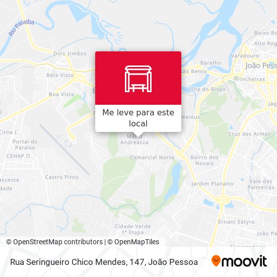 Rua Seringueiro Chico Mendes, 147 mapa