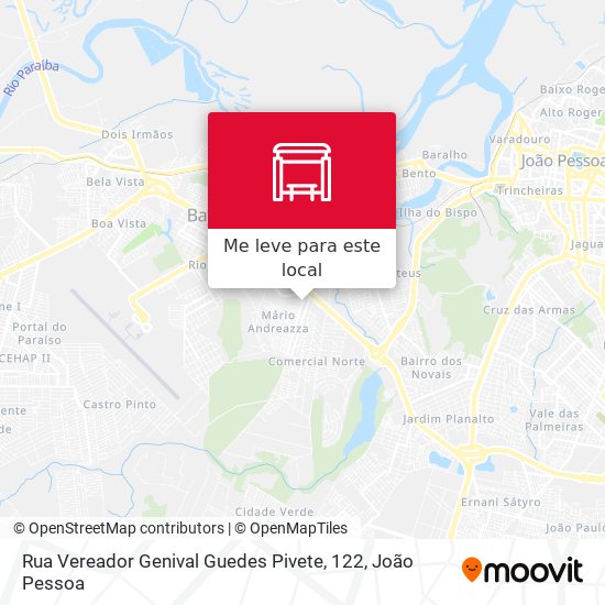 Rua Vereador Genival Guedes Pivete, 122 mapa